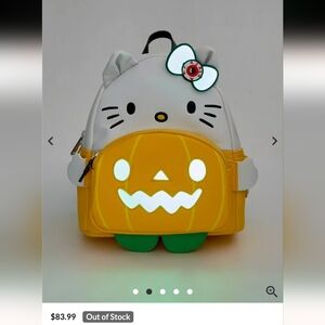 Loungefly Sanrio Hello Kitty Pumpkin Cosplay Mini Backpack